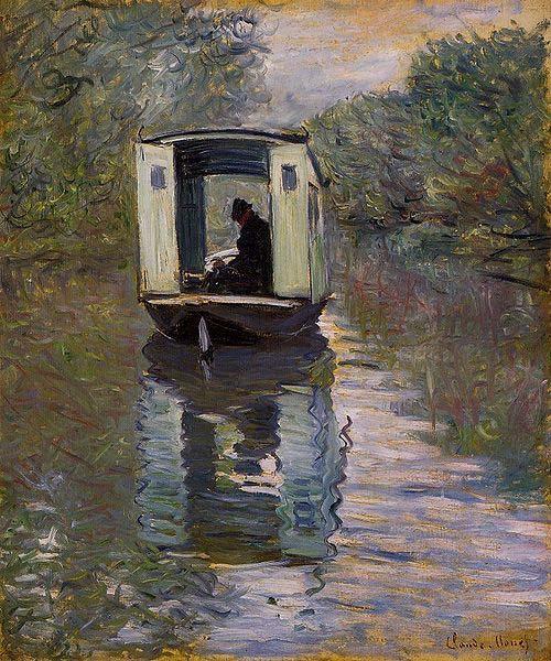 Claude Monet Le Bateau-atelier oil painting image